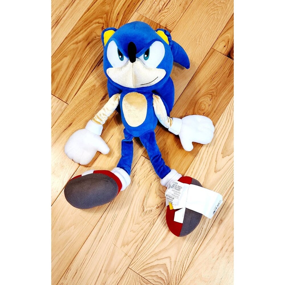 Sonic The Hedgehog Plush Toy 22" SEGA Official Licensed Soft Stuffed Doll